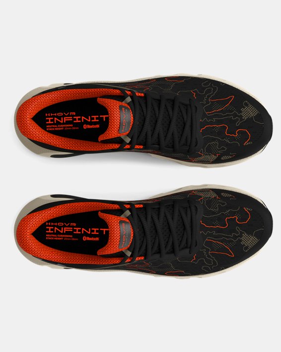 Unisex UA HOVR™ Infinite 3 Camo Running Shoes, Black, pdpMainDesktop image number 2